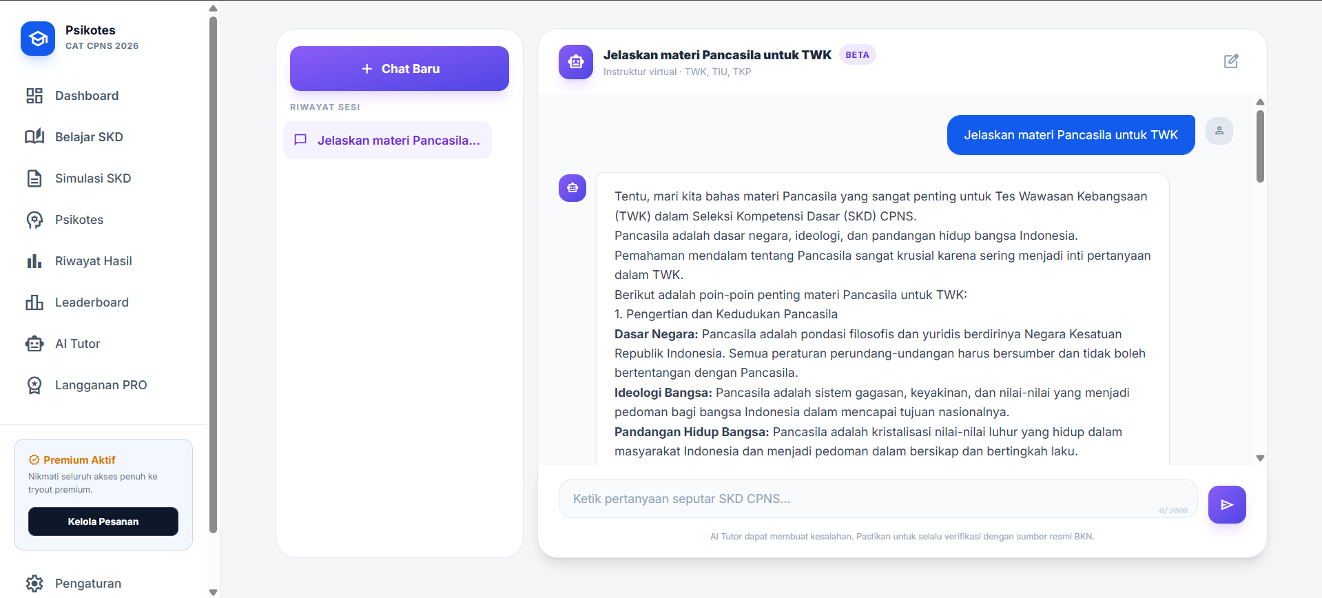 AI Chat for Practice